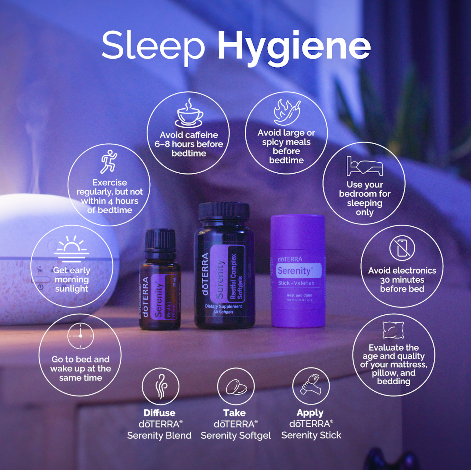 Mejorar el sueño con aromaterapia y aceites esenciales doTERRA