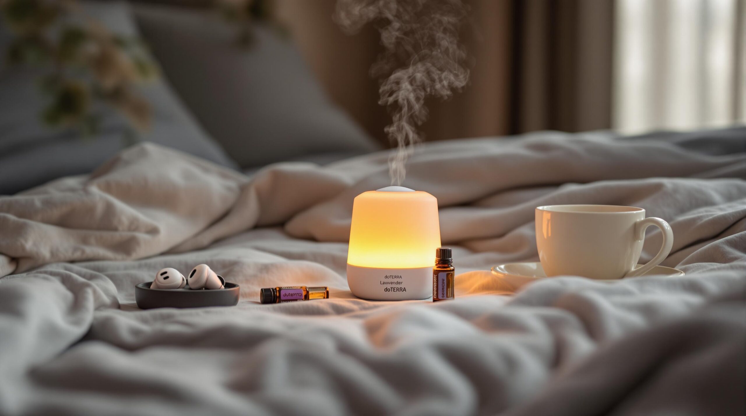 Música relajante y aceites esenciales para dormir mejor