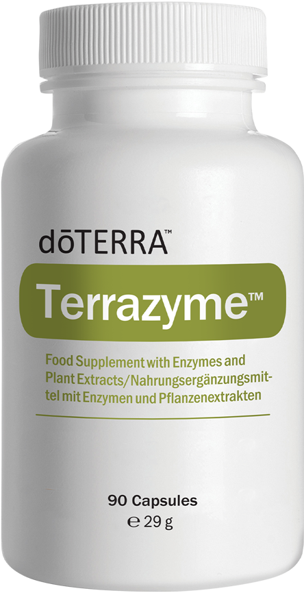 Bote de TerraZyme doTERRA cápsulas de enzimas digestivas